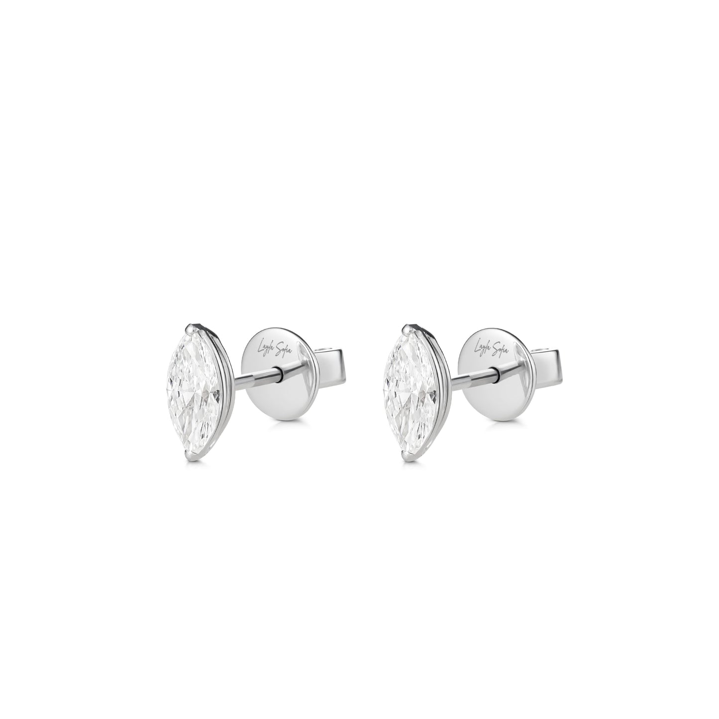 Marquise Cut Diamond Studs LaylaSofia