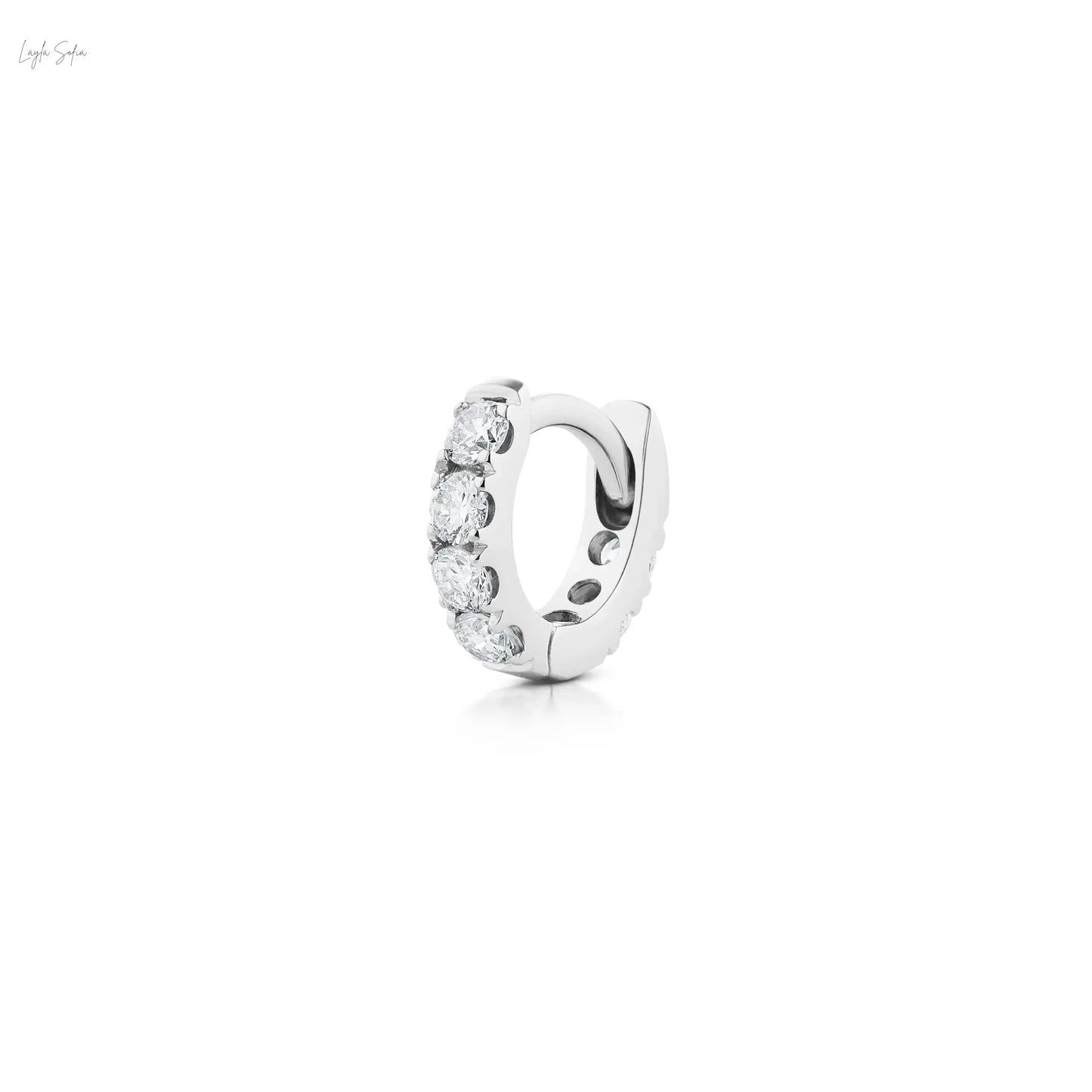 Diamond Hoop Earring