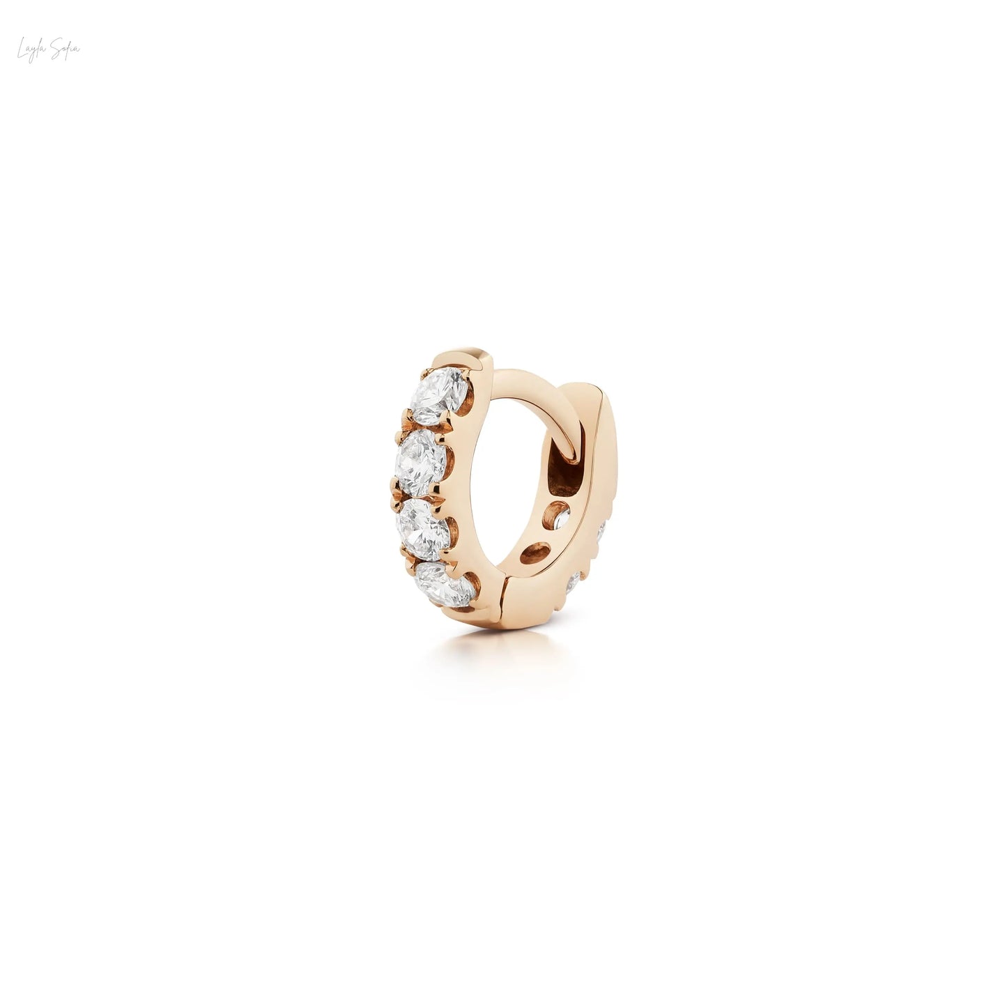 Diamond Hoop Earring – Single Piece LaylaSofia