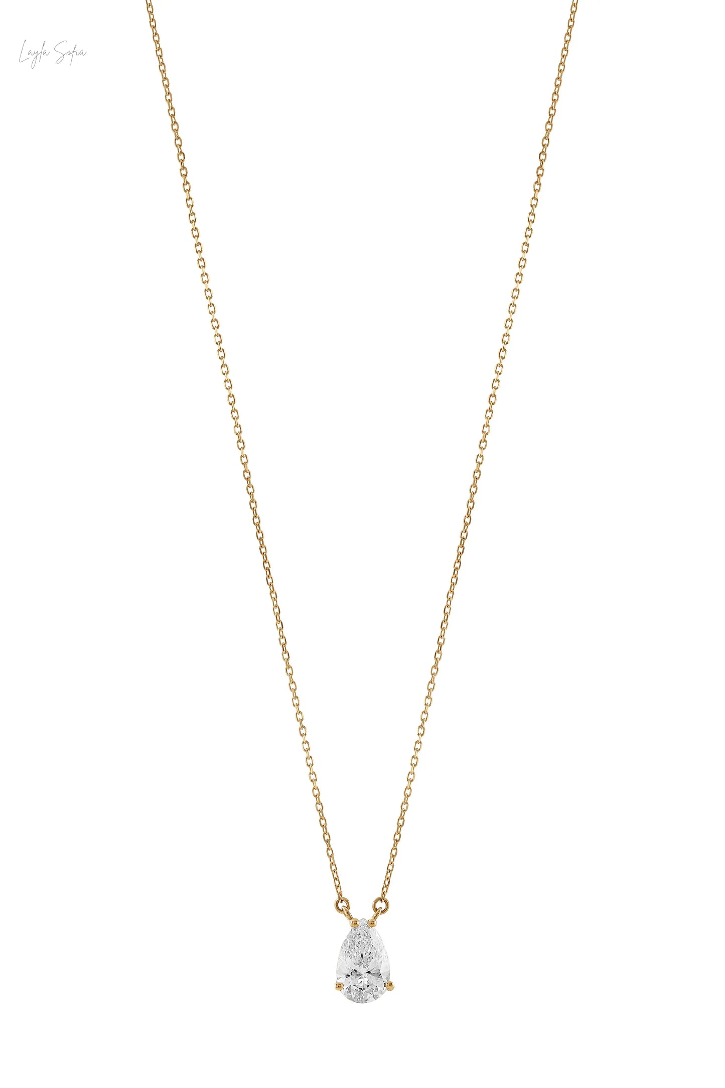 Radiant Teardrop Necklace LaylaSofia