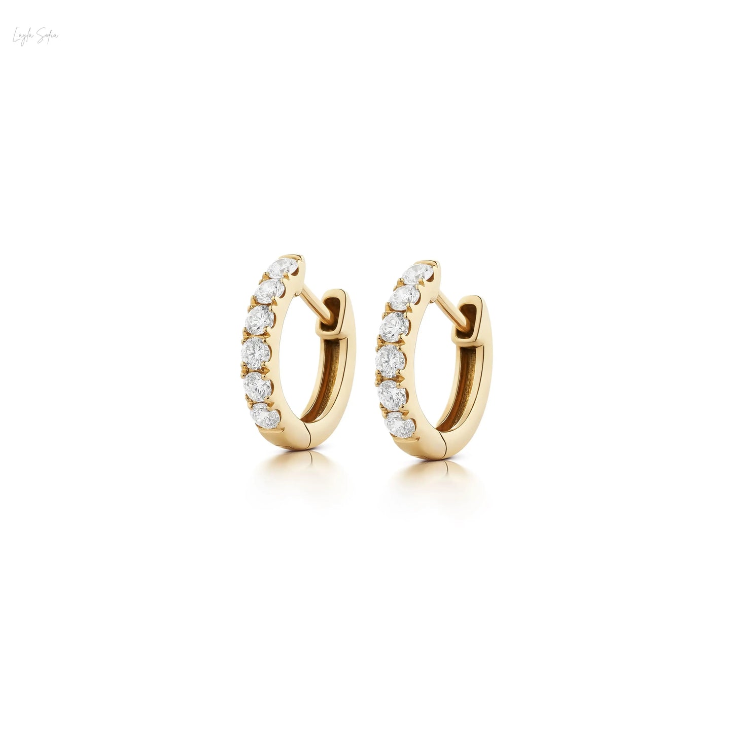 Single row Diamond Hoops LaylaSofia