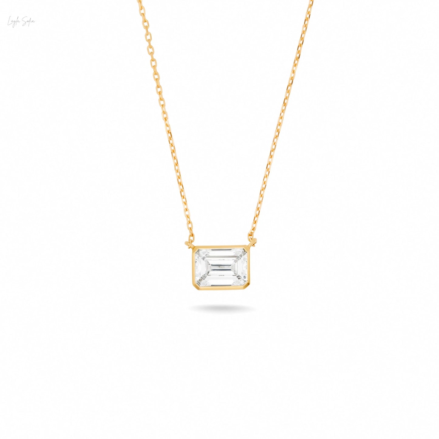 Solitaire Bezel- Set Pendant 1 x 1.00 carat Layla Sofia
