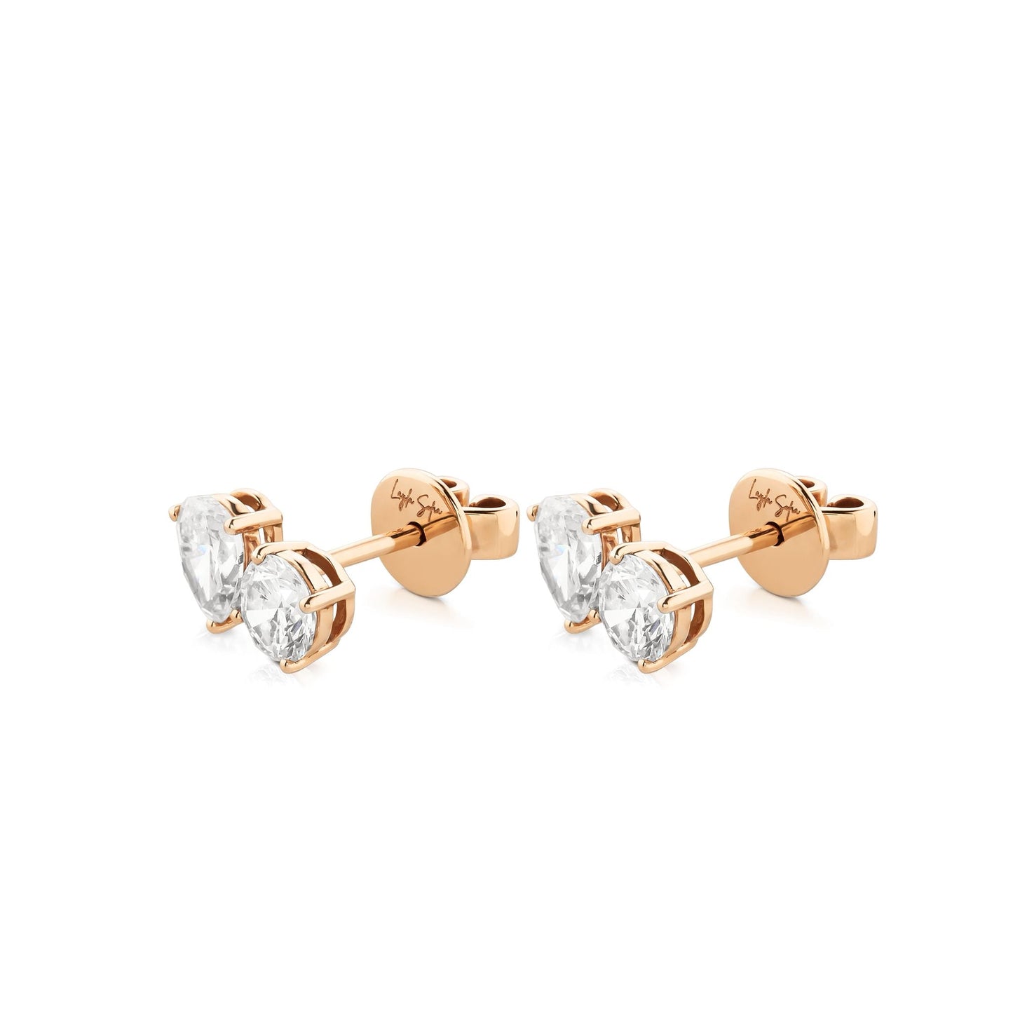 Toi et Moi Diamond Stud Earrings LaylaSofia