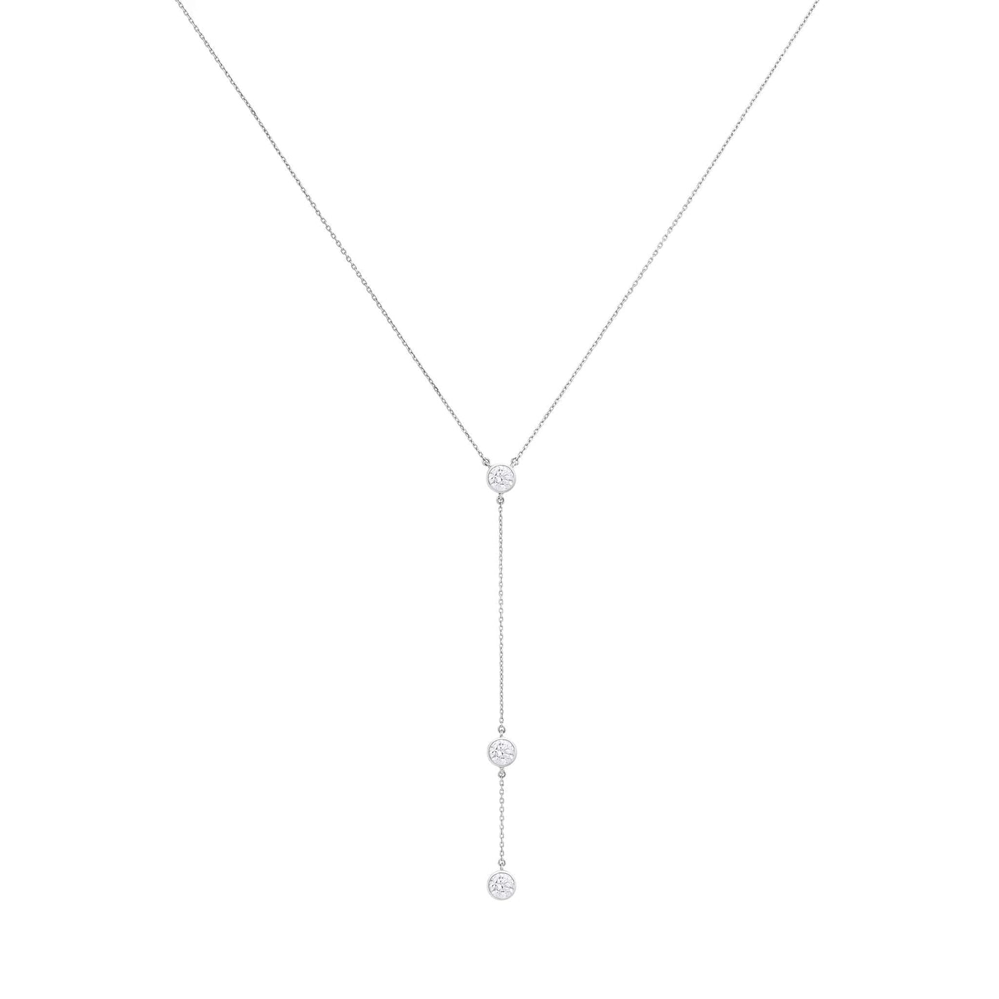 Triple Diamond Y Necklace LaylaSofia