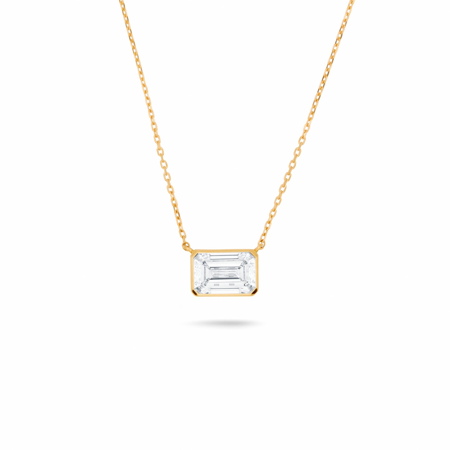 Solitaire Bezel- Set Pendant 1 x 1.50 carat