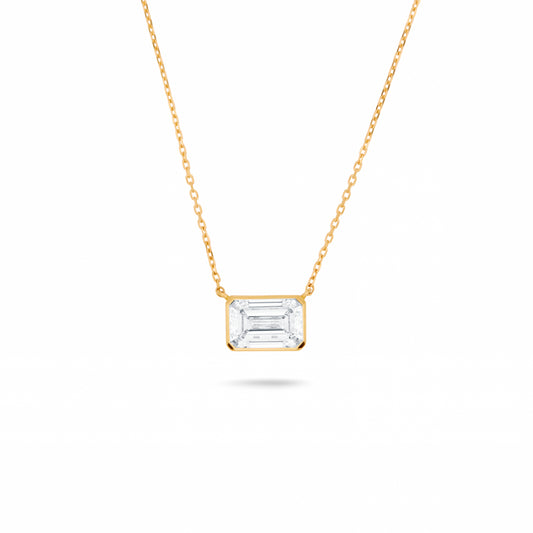 Solitaire Bezel- Set Pendant 1 x 1.50 carat