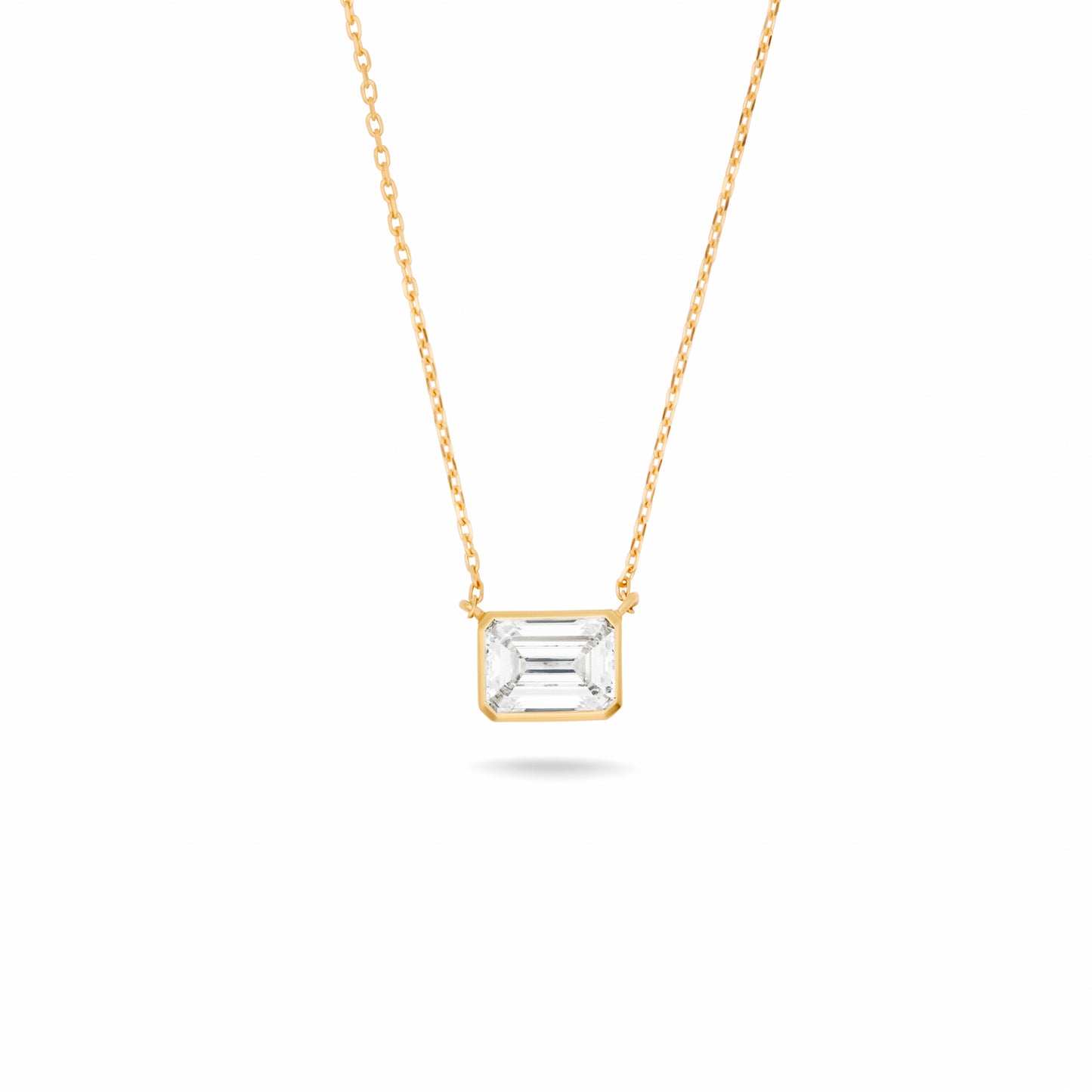 Solitaire Bezel- Set Pendant 1 x 1.00 carat