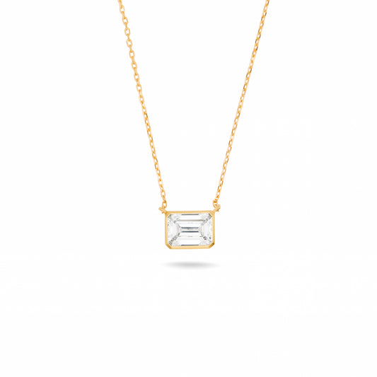 Solitaire Bezel- Set Pendant 1 x 1.00 carat