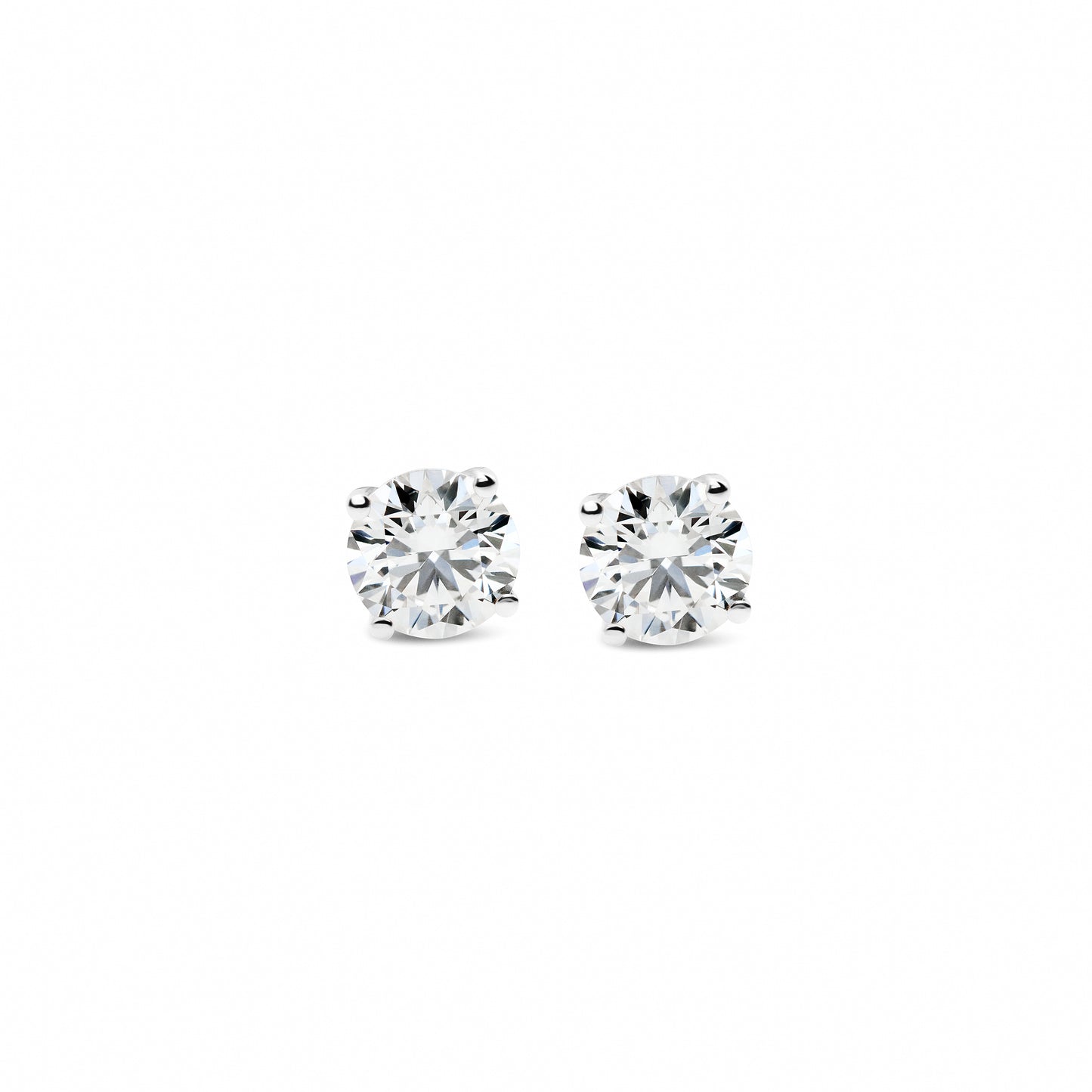 Earrings 2 x 1.00 carat