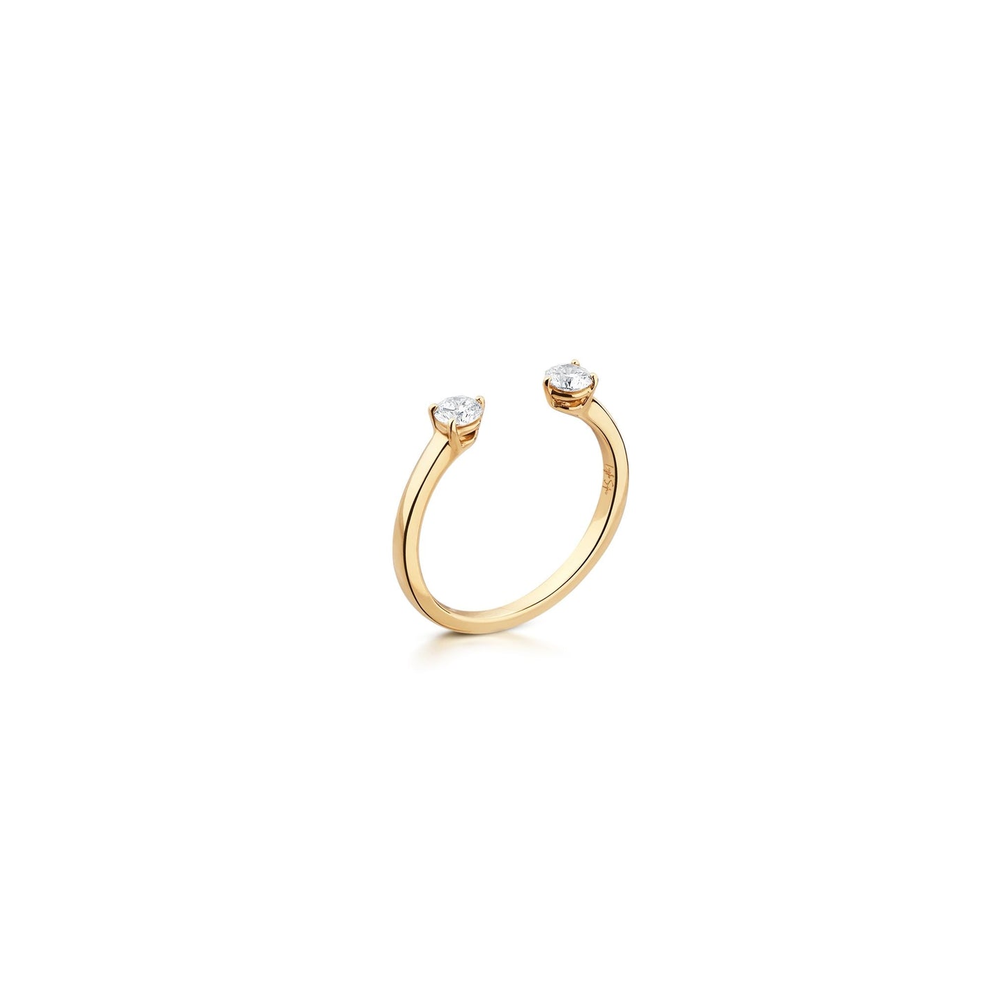 Open Diamond Duo Ring – 14K Gold LaylaSofia