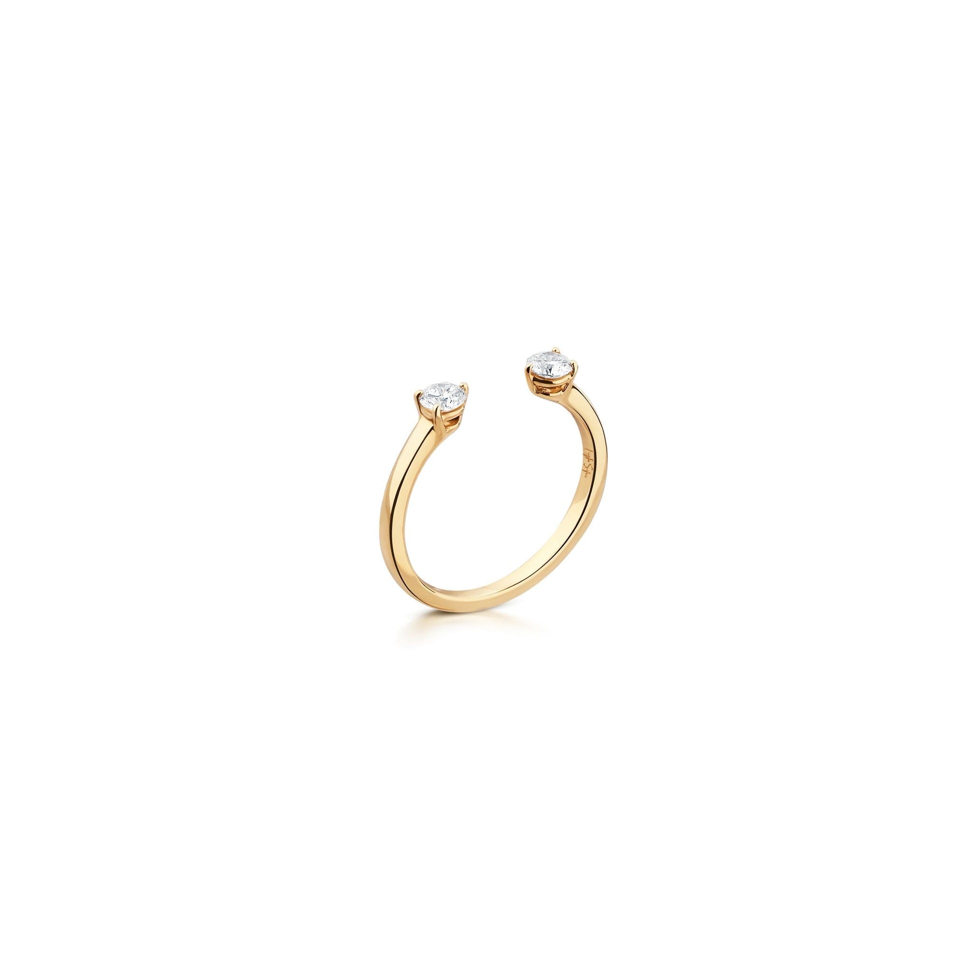 Open Diamond Duo Ring – 14K Gold LaylaSofia