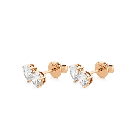 Toi et Moi Diamond Stud Earrings LaylaSofia